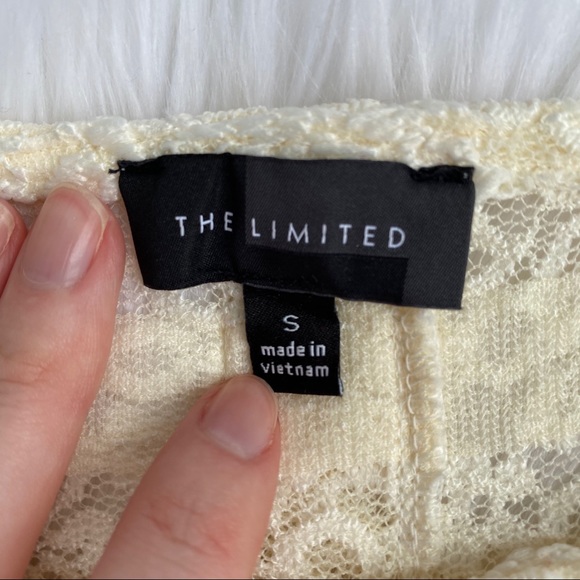 The Limited Lace Ivory Tank Top Sleeveless S - Picture 4 of 8